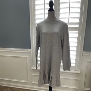 Lacoste Pleated Dress, Silver/Grey Size XL